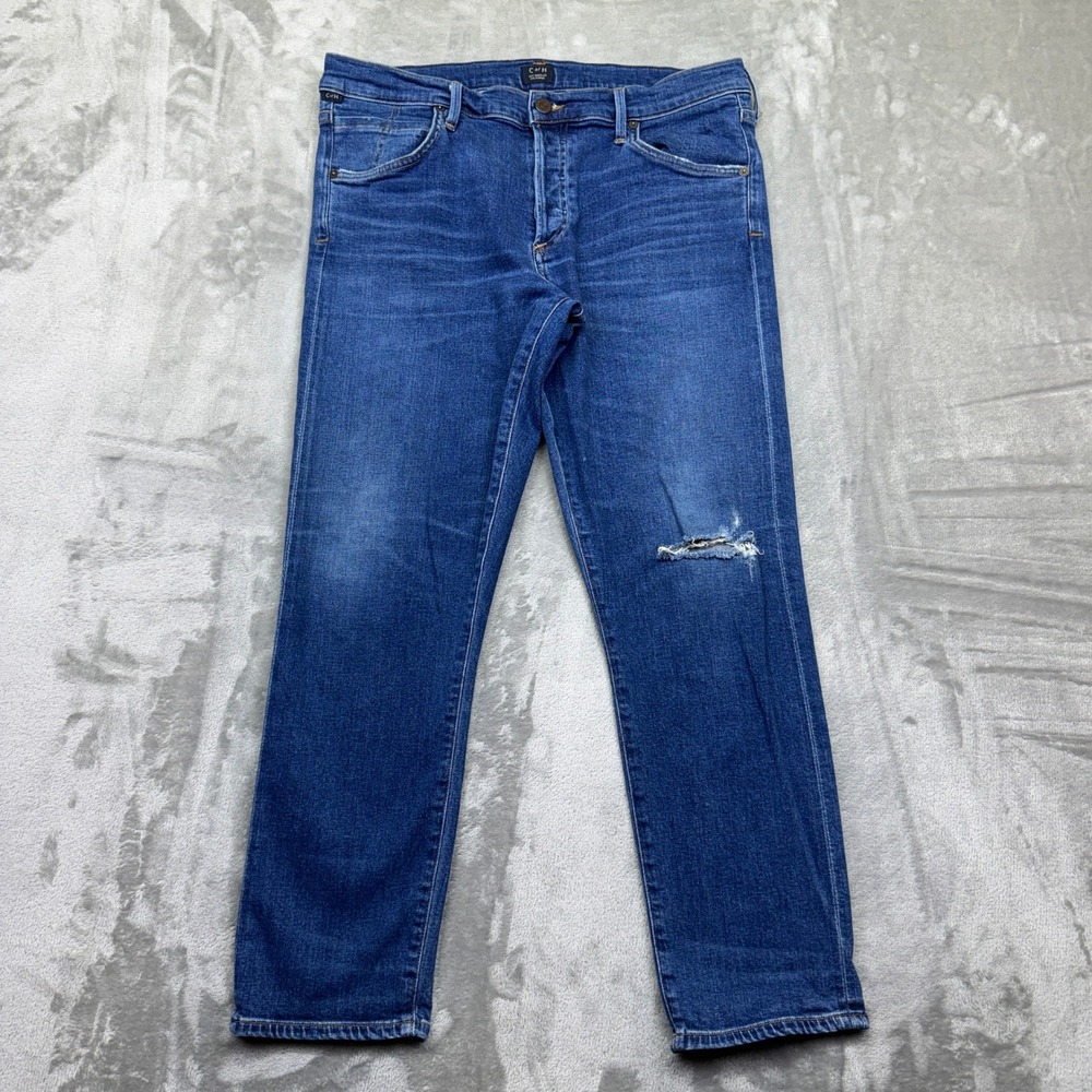 Citizens of Humanity Elsa Mid Rise Slim Fit Crop Jeans Womens Sz 31 Fits 32" USA